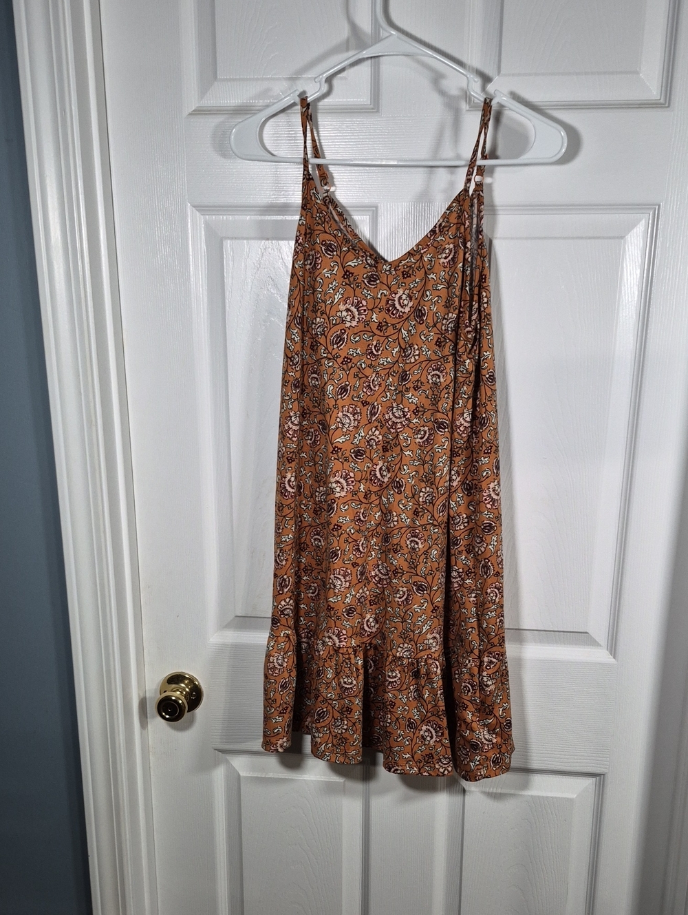 Wallflower Rust Floral Midi Dress